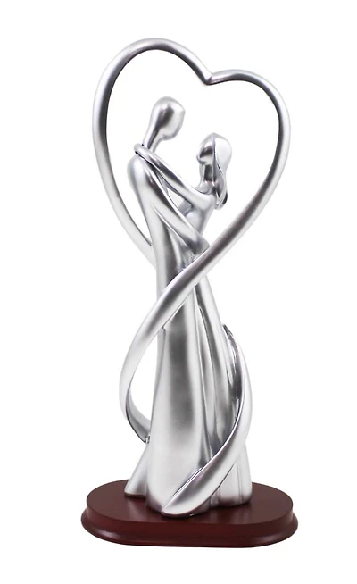 Antique Silver Lover Figurine
