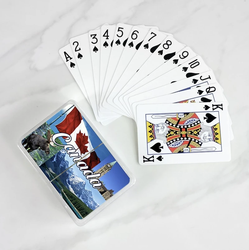 RED DECK OF CARDS- CANADA SCENERY