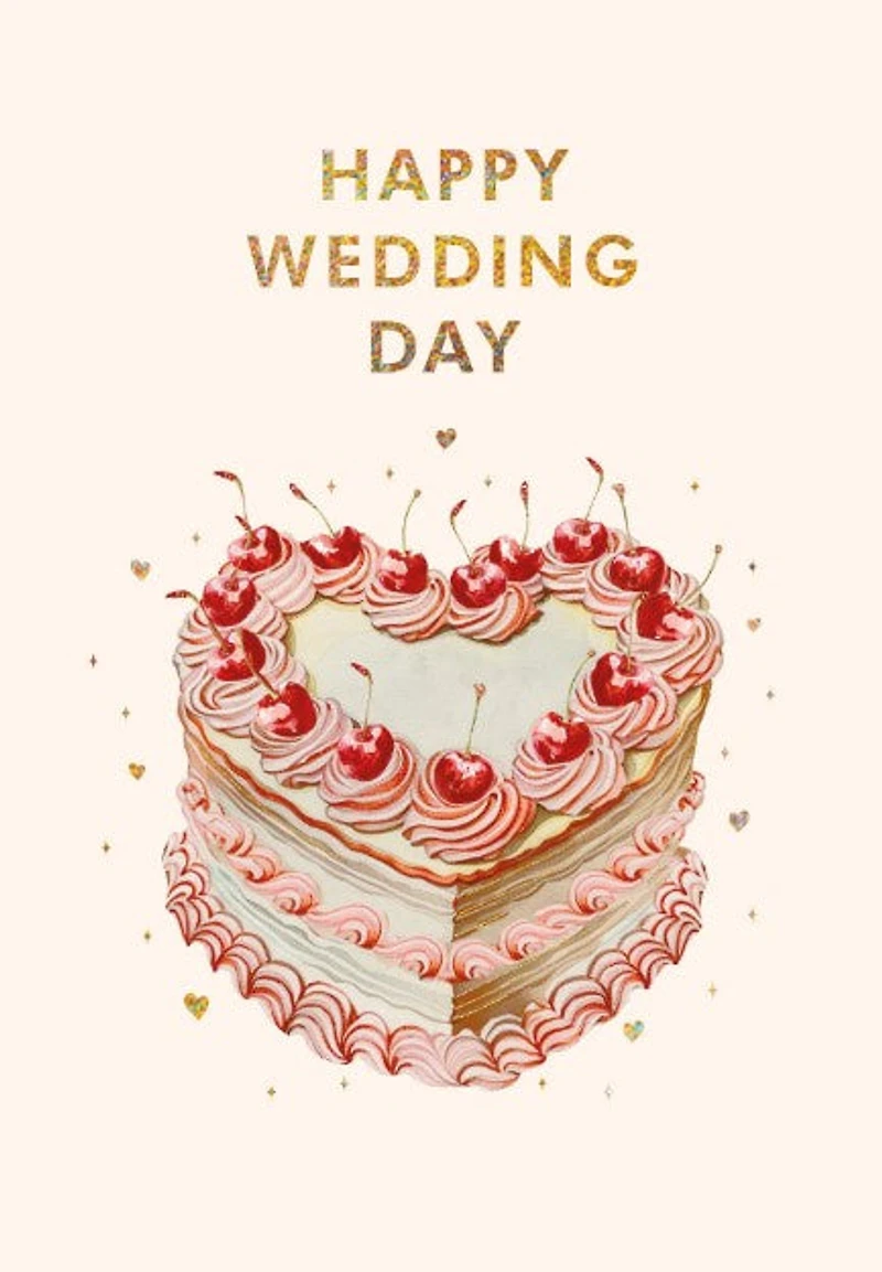Happy wedding day – Cake Card