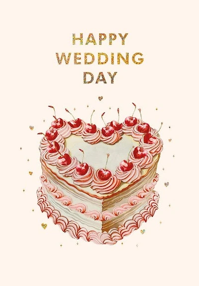 Happy wedding day – Cake Card