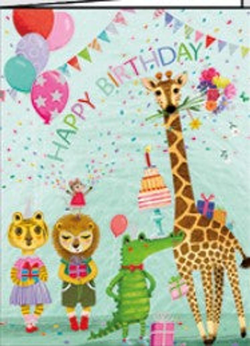 Animals Happy Birthday Mini Card