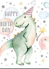 Dinosaur Happy Birthday Mini Card
