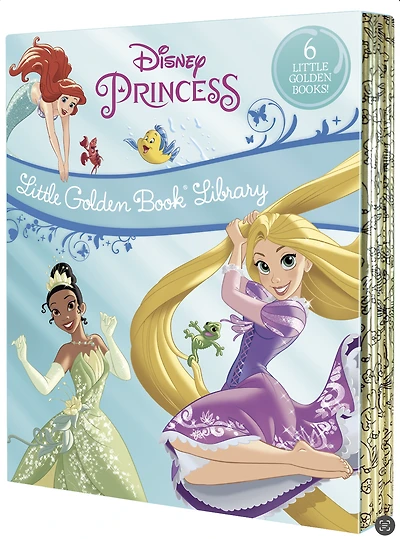 Disney Princess Little Golden Book Library - 6 Little Golden Books