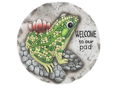 Frog Stepping Stone - Welcome to our pad