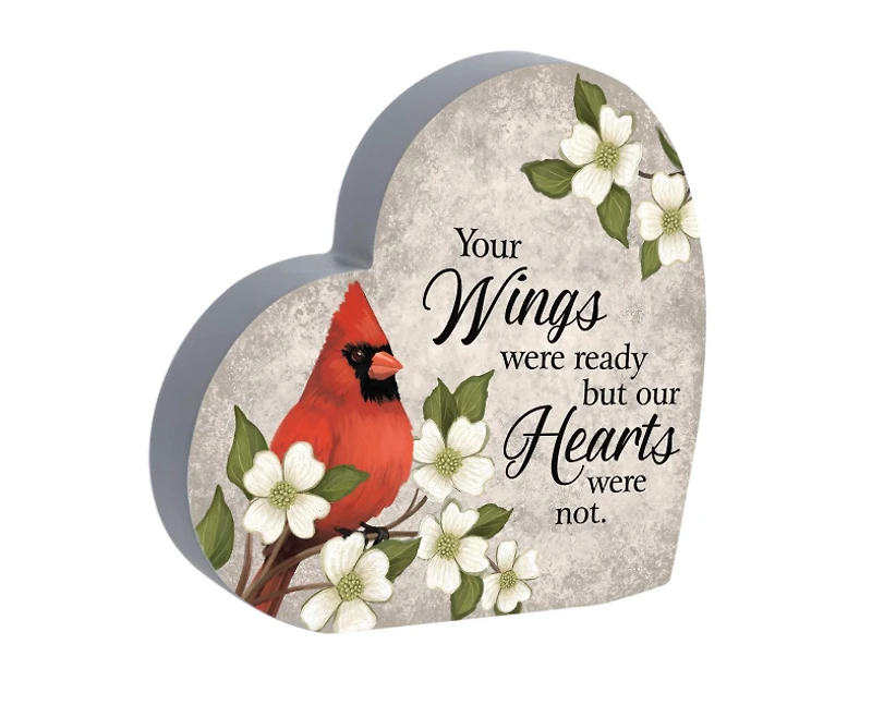 Cardinal Heart Decor