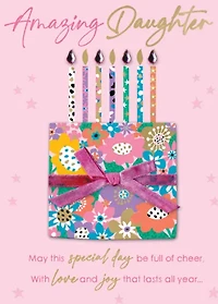 Amazing Daughter Birthday Card