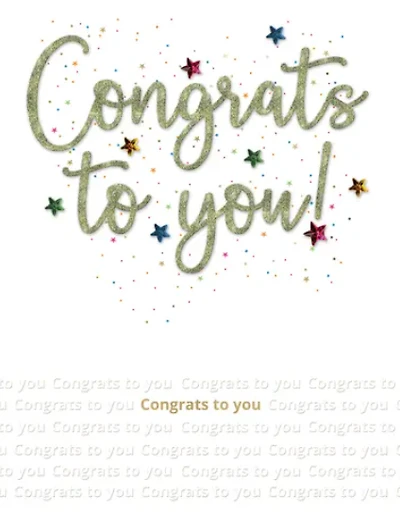 Congrats To You Gigantic  Card