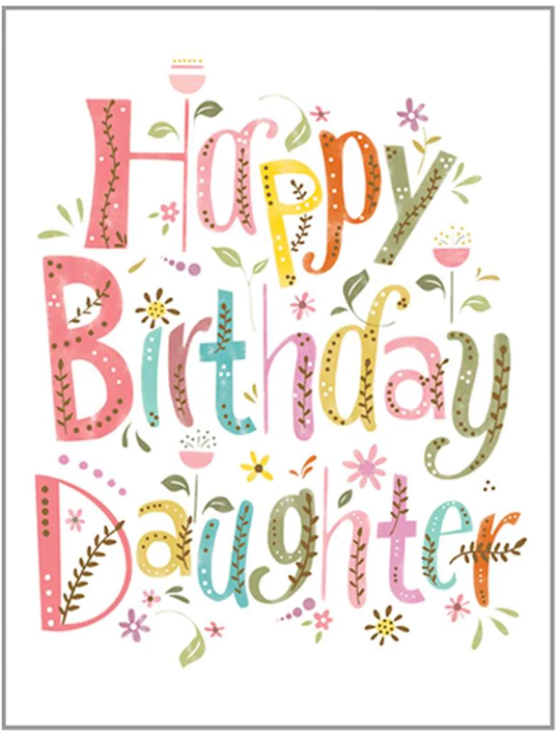 "Happy Birthday Daughter" Card