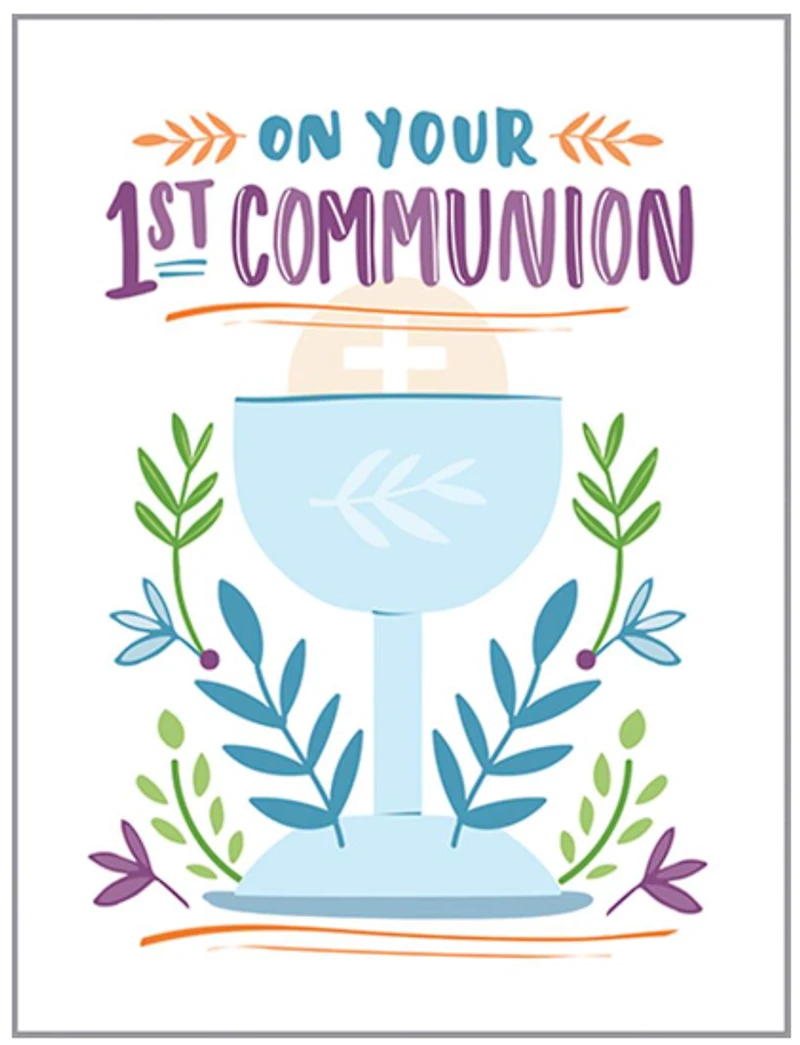 "On Your 1st Communion"  Card