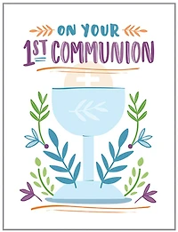 "On Your 1st Communion"  Card