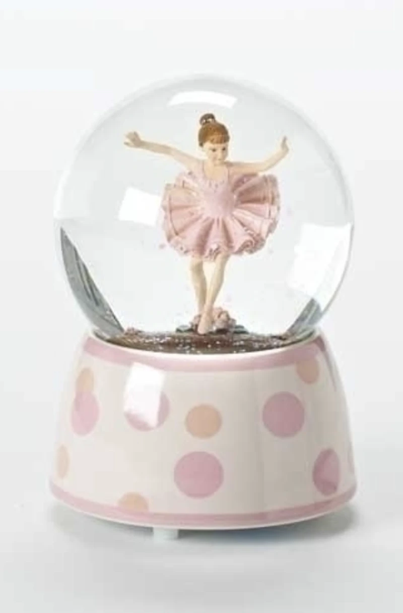 Pink Ballet Water Globe