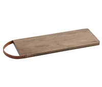Cutting Board with Leather Handle