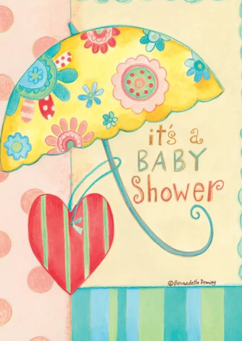 Baby Shower Umbrella Card
