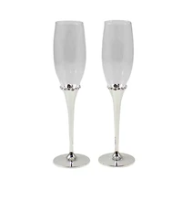 2pc Tiffany Toasting Flutes