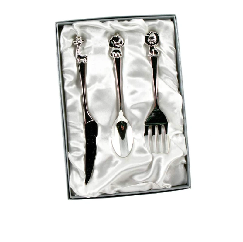 3 Pc. Kids Silver Cutlery Set