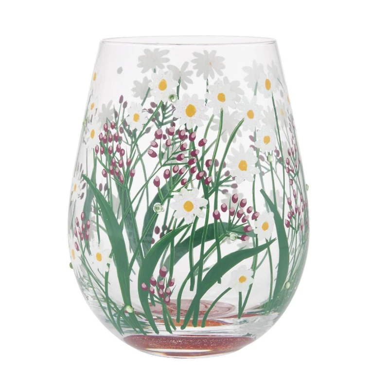 Delicate Florals Stemless Wine