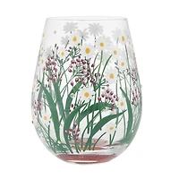 Delicate Florals Stemless Wine