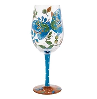 Garden Butterfly Wine Glass