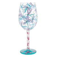 Dance of the Dragonflies Wine Glass
