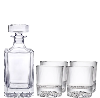 Classic 5pc Whiskey Decanter Set