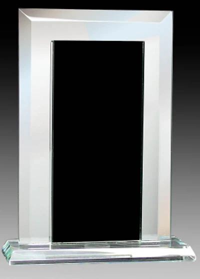 Glass Mirror Black 8″