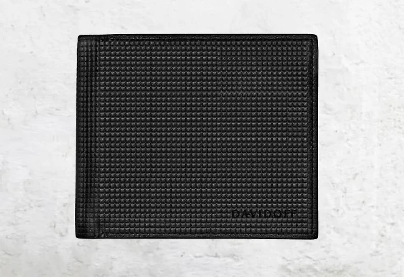 PARIS Black Leather Wallet