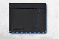 HOME RUN Blue and Black Credit Card Holder