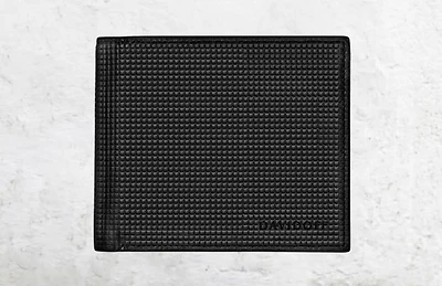 PARIS Small Black Leather Wallet