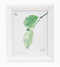 8X10" Photo Frame - White Wood