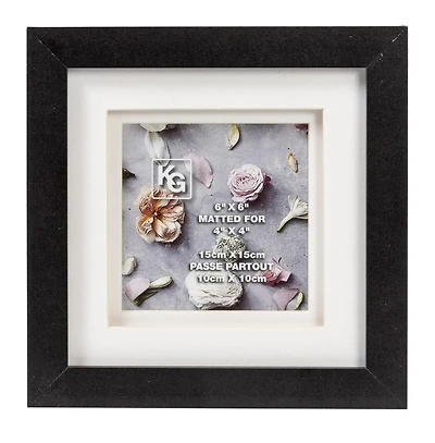 Frame Double Mat 6X6" 4X4"
