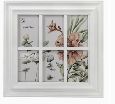 4X6" Opening Collage Frame White