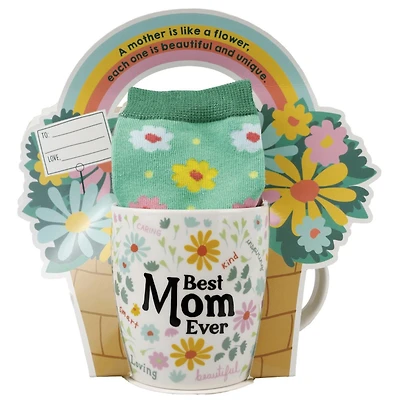 Best Mom Mug Sock Card Set