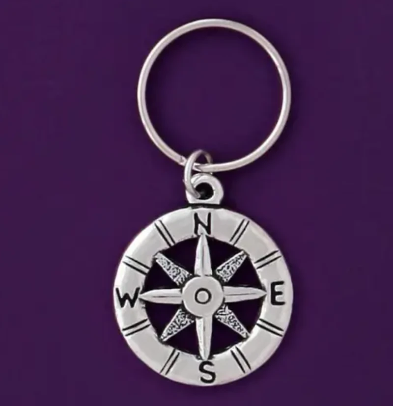 Compass Keychain