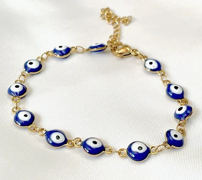 Evil Eye Bracelet Gold