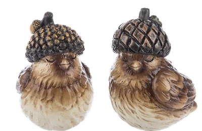Acorn Hat Bird Figurine