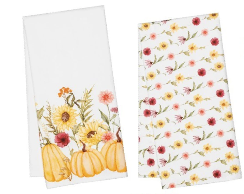 Harvest Bloom Tea Towel