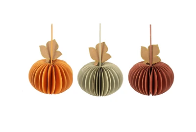 Honeycomb Pumpkin Ornament