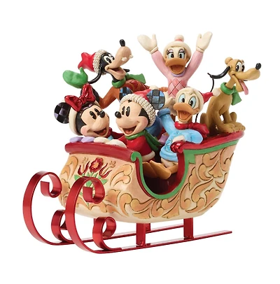 Mickey & Friends Sleigh Figurine