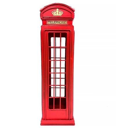Metal Telephone Box Single Wine Carrier