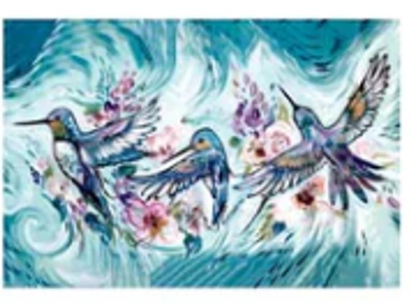 "Dance of the Hummingbird" In the Garden Note Card