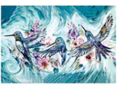 "Dance of the Hummingbird" In the Garden Note Card