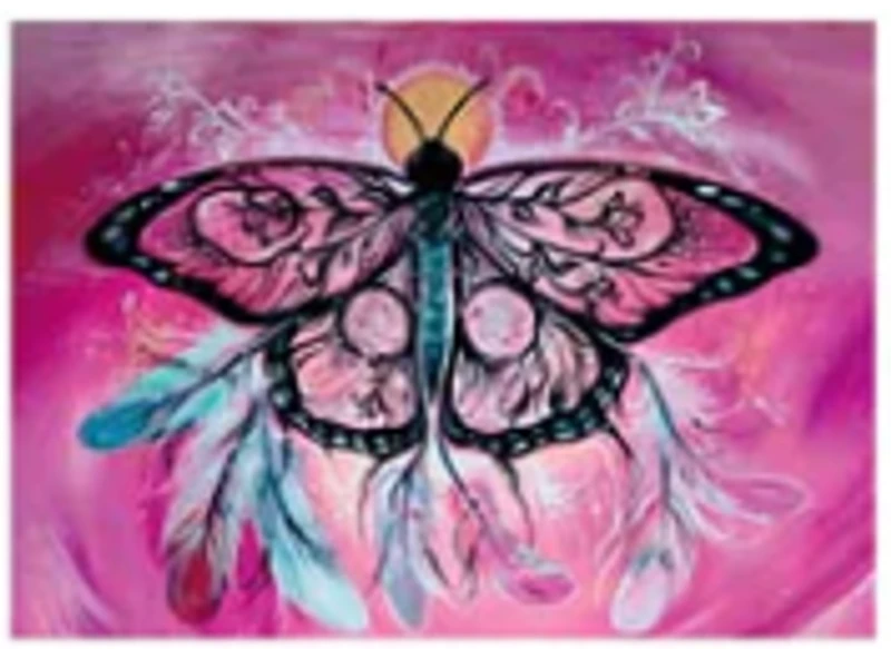 "Butterfly Dreamcatcher" In the Garden Note Card