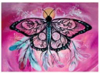 "Butterfly Dreamcatcher" In the Garden Note Card