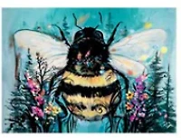 "Bumble Bee" In the Garden Note Card