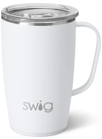 Swig White Travel Mug 18oz