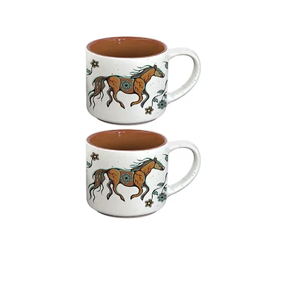 Ceramic Espresso Mugs (Set of 2