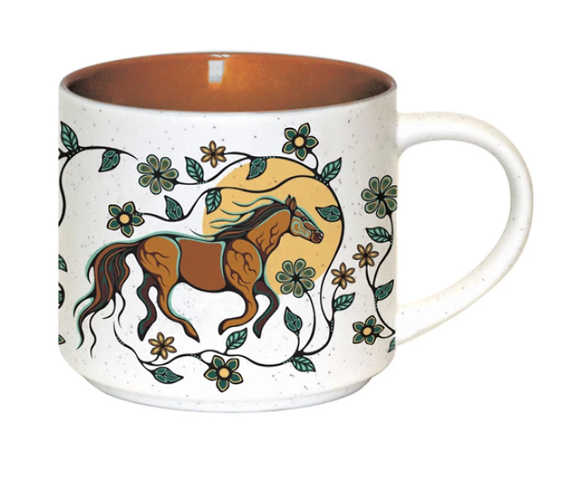 Ceramic Mug (16oz) - Horse (Bebezhigooganzhii)
