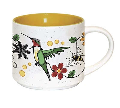 Ceramic Mug (16oz) - Hummingbird (Nenookaasi)