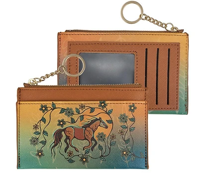 Zippered Card Wallet - Horse (Bebezhigooganzhii)