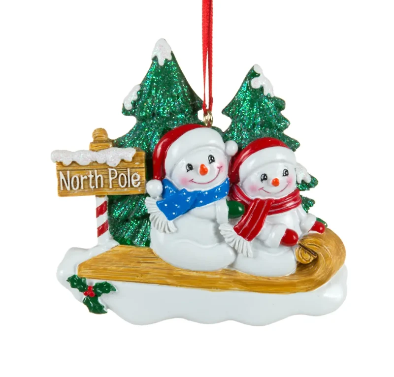 Snowman Couple Ornament